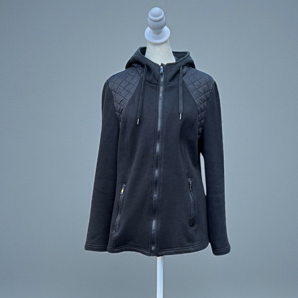 Sebby Collection Full-Zip Fleece Quilted Jacket Women’s Size Large